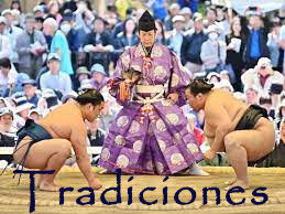 Foto de un combate de sumo